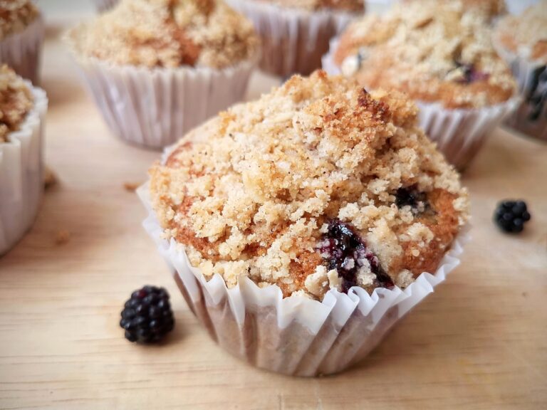 Sourdough applesauce muffins on wooden tray