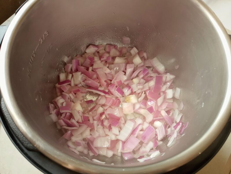 Sauteing onions in instant pot